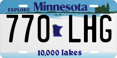MN license plate 770LHG