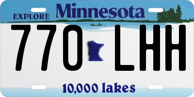 MN license plate 770LHH