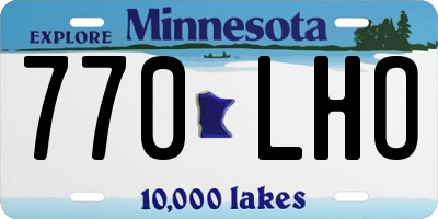 MN license plate 770LHO