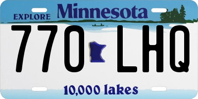 MN license plate 770LHQ