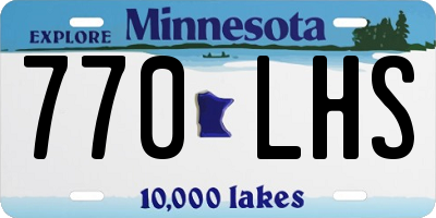 MN license plate 770LHS