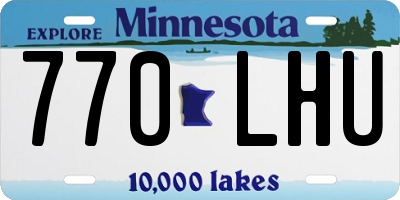 MN license plate 770LHU