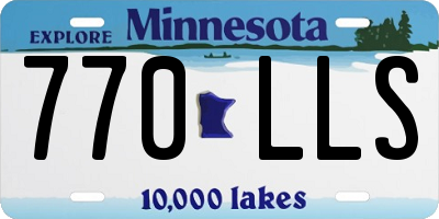 MN license plate 770LLS