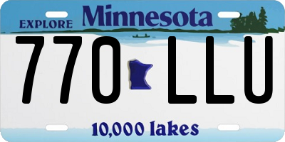 MN license plate 770LLU