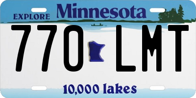 MN license plate 770LMT