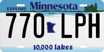 MN license plate 770LPH