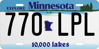 MN license plate 770LPL