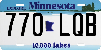 MN license plate 770LQB