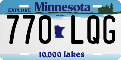 MN license plate 770LQG