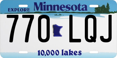 MN license plate 770LQJ