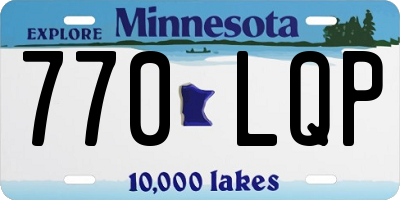 MN license plate 770LQP