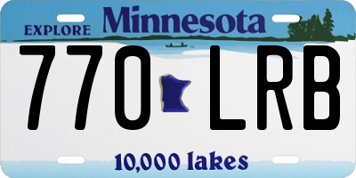 MN license plate 770LRB