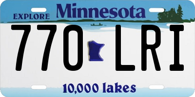 MN license plate 770LRI