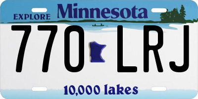 MN license plate 770LRJ