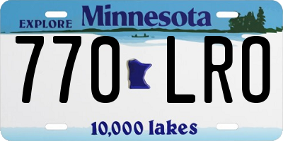 MN license plate 770LRO