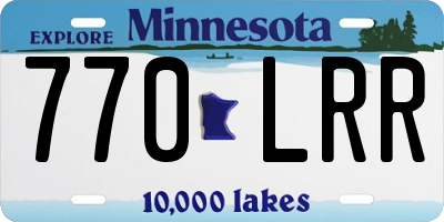 MN license plate 770LRR