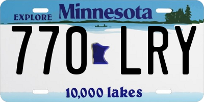 MN license plate 770LRY