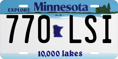 MN license plate 770LSI