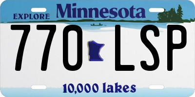 MN license plate 770LSP