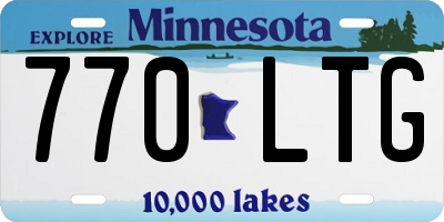 MN license plate 770LTG