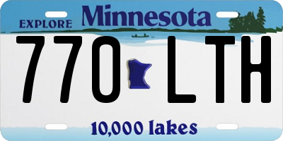 MN license plate 770LTH