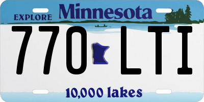 MN license plate 770LTI