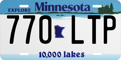 MN license plate 770LTP