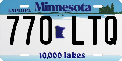 MN license plate 770LTQ