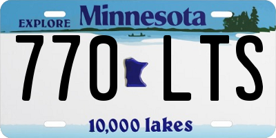 MN license plate 770LTS