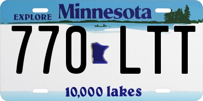 MN license plate 770LTT