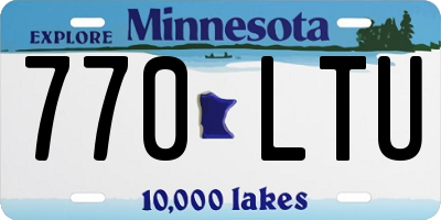 MN license plate 770LTU