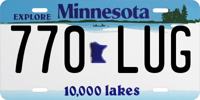 MN license plate 770LUG