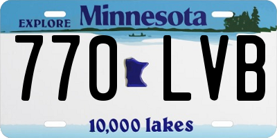 MN license plate 770LVB