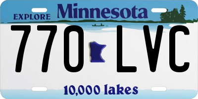 MN license plate 770LVC