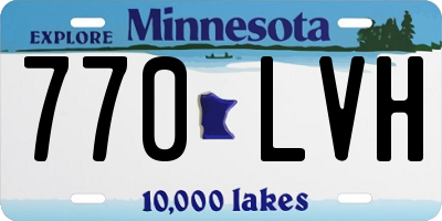 MN license plate 770LVH