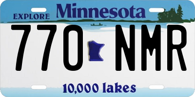 MN license plate 770NMR