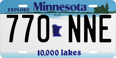MN license plate 770NNE