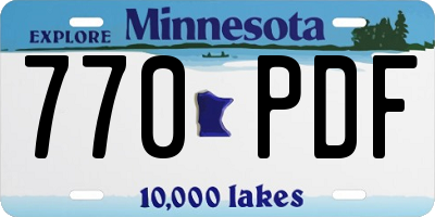 MN license plate 770PDF