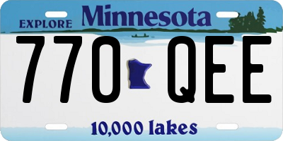 MN license plate 770QEE