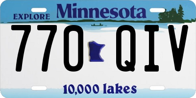 MN license plate 770QIV