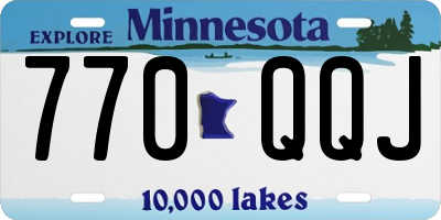 MN license plate 770QQJ