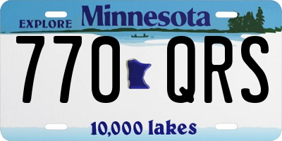 MN license plate 770QRS