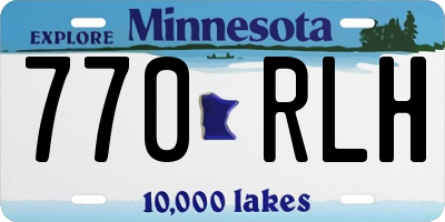 MN license plate 770RLH