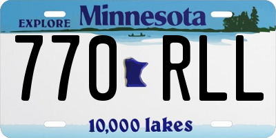 MN license plate 770RLL