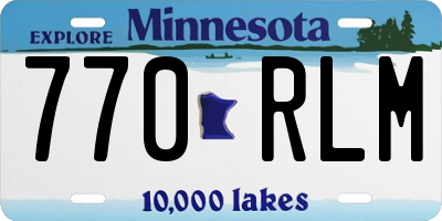 MN license plate 770RLM