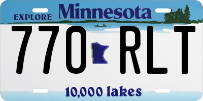 MN license plate 770RLT