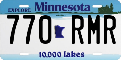 MN license plate 770RMR