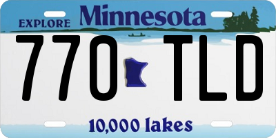 MN license plate 770TLD