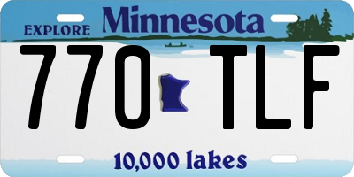 MN license plate 770TLF