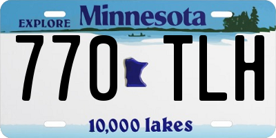 MN license plate 770TLH